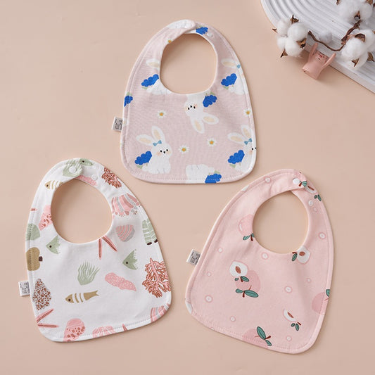 READY STOCK!!! 100% Cotton U-Shaped Baby Bib | Soft Newborn Burp Cloth | Feeding Bibs WW0849 U型100%纯棉婴儿围兜 | 新生儿柔软口水巾