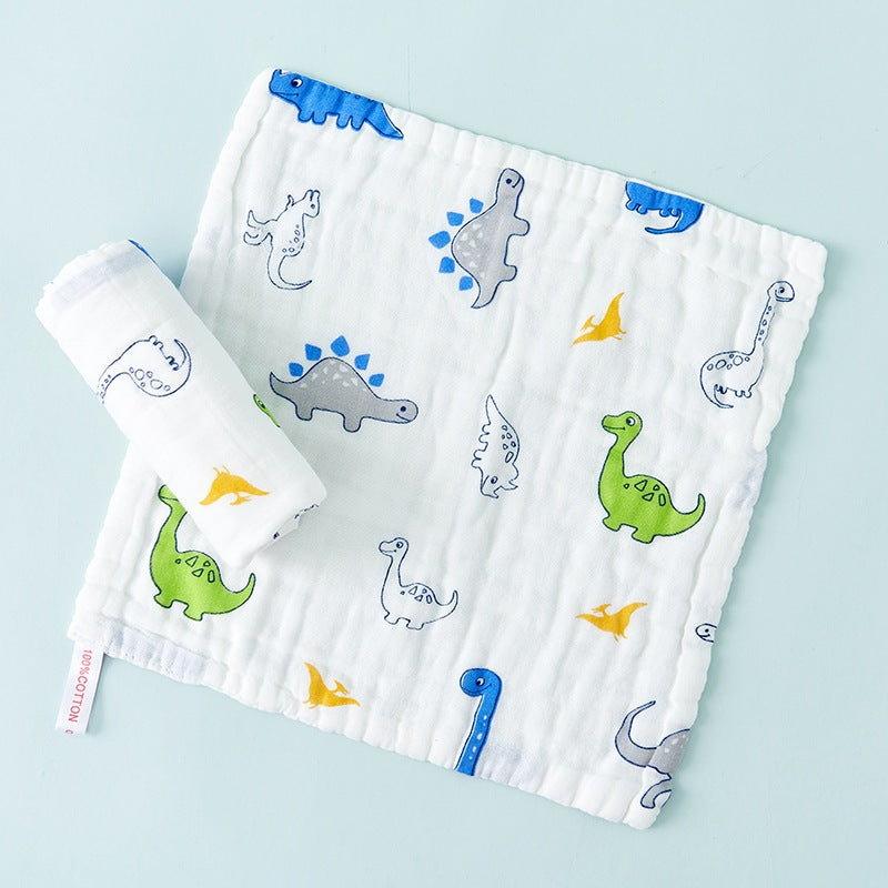 READY STOCK!!!! 6 Layers Baby Handkerchief Infant Towel Newborn Face Bath Towel Cotton Bib Bayi Sapu tangan