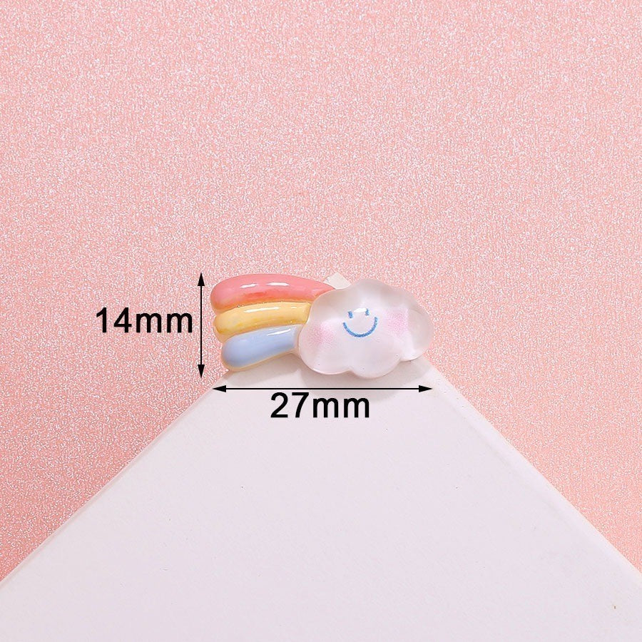 READY STOCK!!!Hole shoes decorative buckle accessories shoes flower buckle cute cartoon pattern garden shoe accessories
