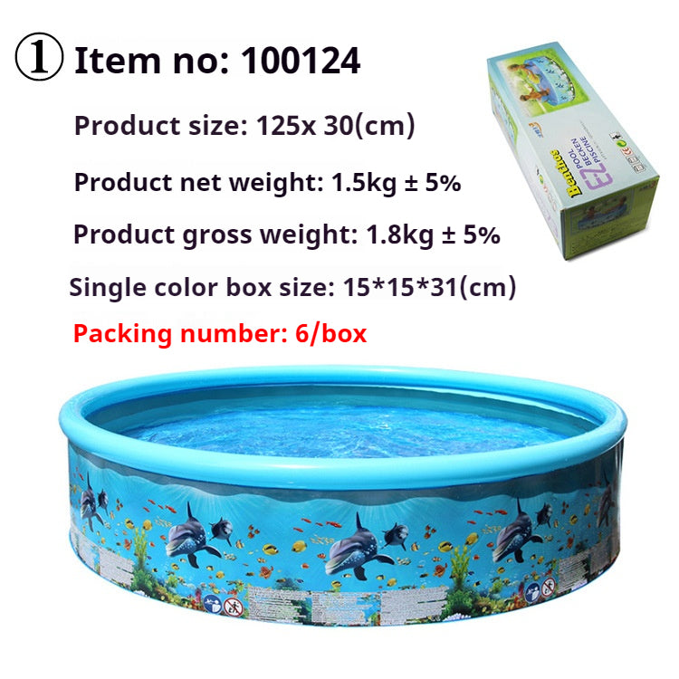 [READY STOCK] Foldable Plastic PVC Outdoor Swimming Pool for Kids | Non-Inflatable Round Water Pool | 儿童可折叠户外泳池