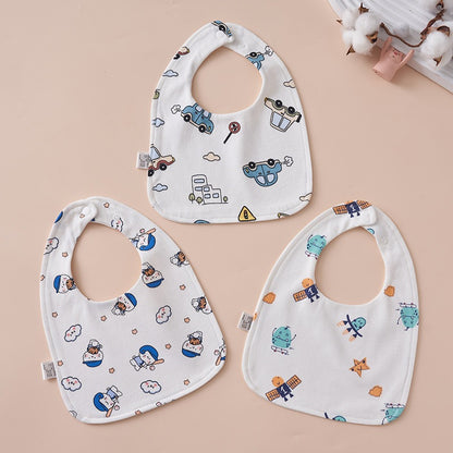 READY STOCK!!! 100% Cotton U-Shaped Baby Bib | Soft Newborn Burp Cloth | Feeding Bibs WW0849 U型100%纯棉婴儿围兜 | 新生儿柔软口水巾