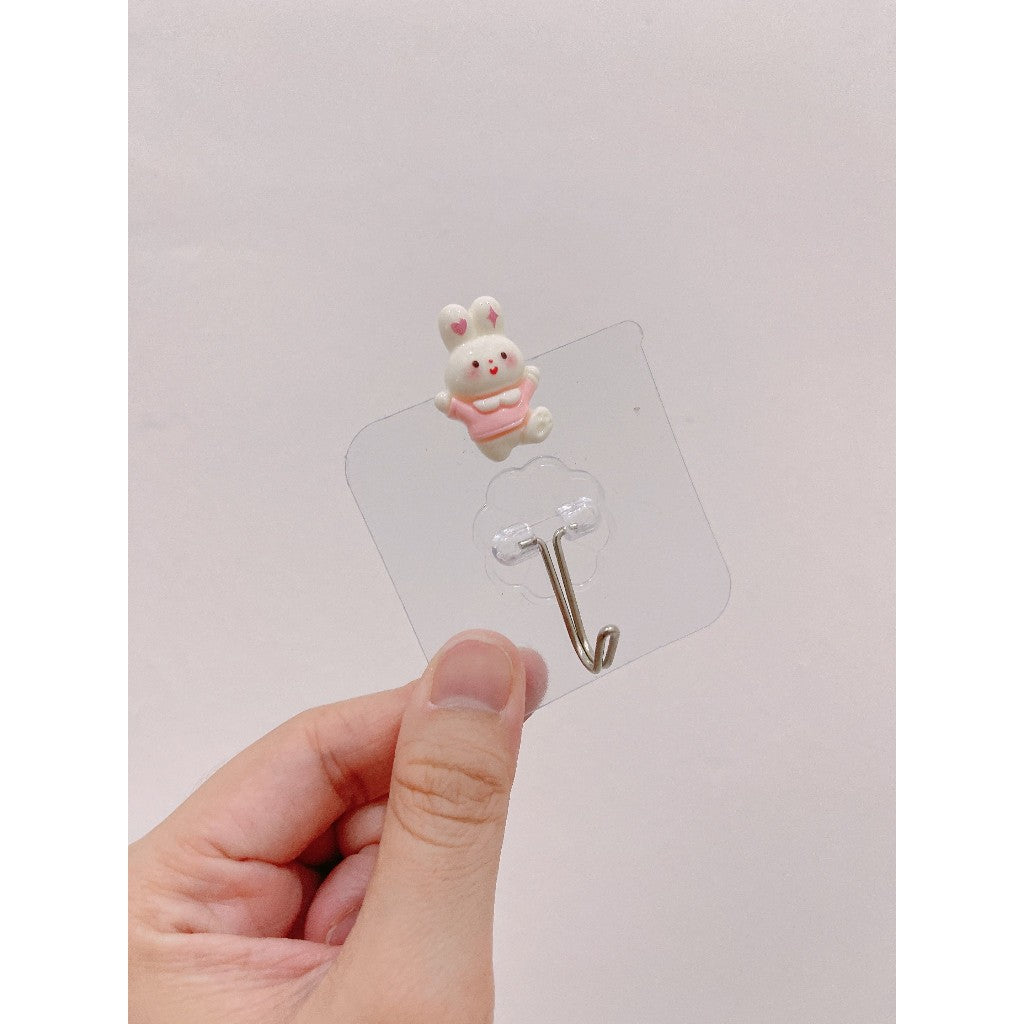 READY STOCK!!!Penyangkut Pakaian Lutsinar Gantung Dinding - Wall Hooks Cutie Kitty/Doraemon Kitchen Bathroom