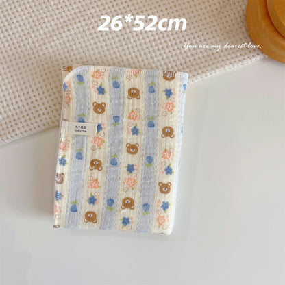 READY STOCK! Baby Muslin Cotton Washcloths | Soft Multi-Layer Face Towel | Baby Feeding Bibs | Multi-Style 婴儿棉纱洗脸巾 |