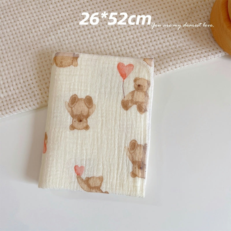 READY STOCK! Baby Muslin Cotton Washcloths | Soft Multi-Layer Face Towel | Baby Feeding Bibs | Multi-Style 婴儿棉纱洗脸巾 |