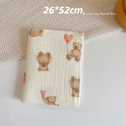 READY STOCK! Baby Muslin Cotton Washcloths | Soft Multi-Layer Face Towel | Baby Feeding Bibs | Multi-Style 婴儿棉纱洗脸巾 |