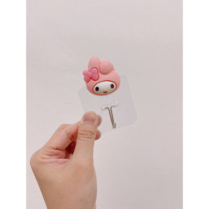 READY STOCK!!!Penyangkut Pakaian Lutsinar Gantung Dinding - Wall Hooks Cutie Kitty/Doraemon Kitchen Bathroom