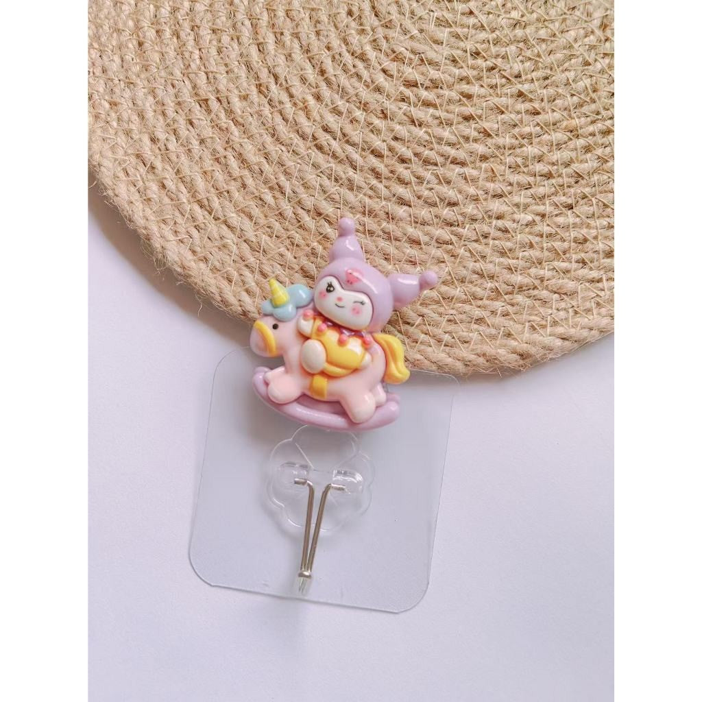 READY STOCK!!!Penyangkut Pakaian Lutsinar Gantung Dinding - Wall Hooks Cutie Kitty/Doraemon Kitchen Bathroom
