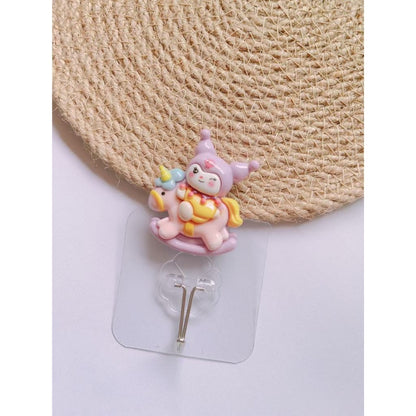 READY STOCK!!!Penyangkut Pakaian Lutsinar Gantung Dinding - Wall Hooks Cutie Kitty/Doraemon Kitchen Bathroom