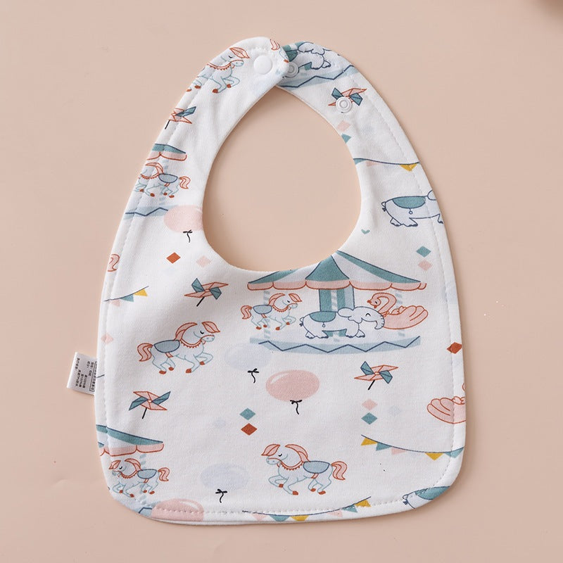 READY STOCK!!! 100% Cotton U-Shaped Baby Bib | Soft Newborn Burp Cloth | Feeding Bibs WW0849 U型100%纯棉婴儿围兜 | 新生儿柔软口水巾