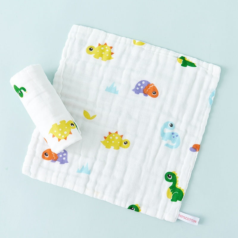 READY STOCK!!!! 6 Layers Baby Handkerchief Infant Towel Newborn Face Bath Towel Cotton Bib Bayi Sapu tangan