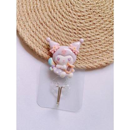 READY STOCK!!!Penyangkut Pakaian Lutsinar Gantung Dinding - Wall Hooks Cutie Kitty/Doraemon Kitchen Bathroom