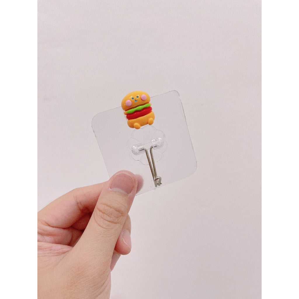 READY STOCK!!!Penyangkut Pakaian Lutsinar Gantung Dinding - Wall Hooks Cutie Kitty/Doraemon Kitchen Bathroom