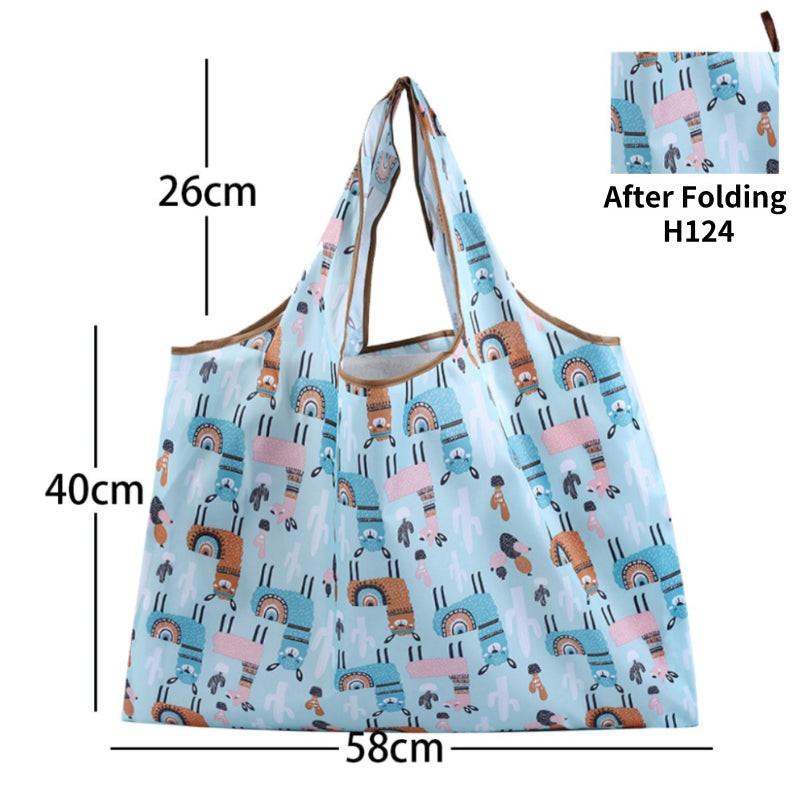 (READYSTOCK) Foldable Shopping Bag Folding Recycle Bag Reusable Custom Waterproof Grocery Bag-N038/N039/N040 环保袋