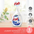 READY STOCK!!! Fab Low Sud Laundry Detergent Liquid 3.2kg/3.5kg