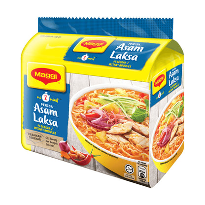 (FREE SHIPPING NO SBH/SRW) Maggi 2 Minute noodles 5pack (Kari/Tom Yam/Ayam/Asam Laksa)