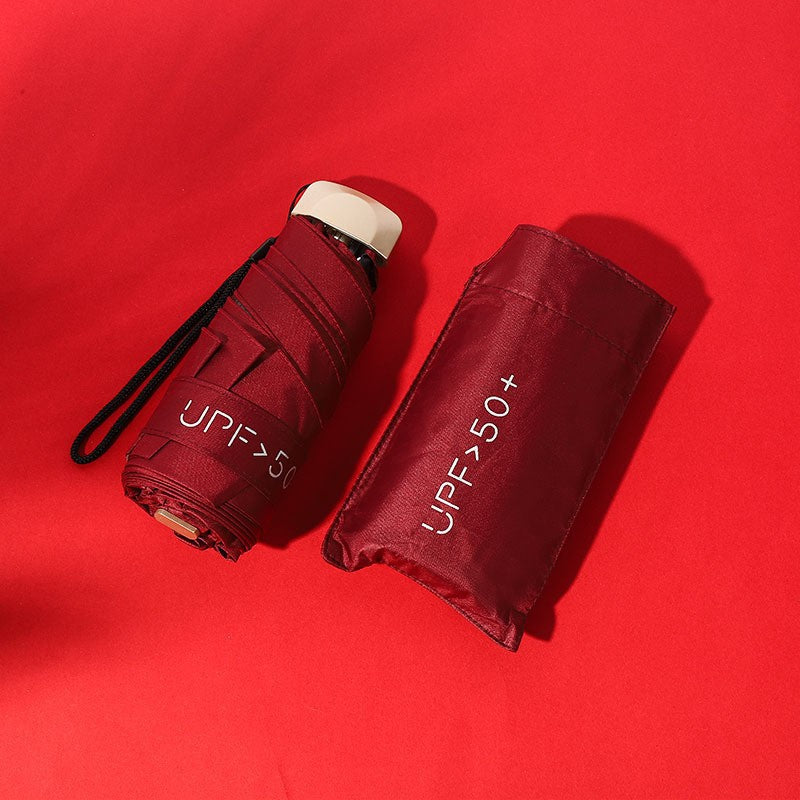 READY STOCK‼️ Foldable UV Protection Umbrella Silver Coating Anti-Rain Sun Kalis Hujan Matahari #3001 自动雨伞