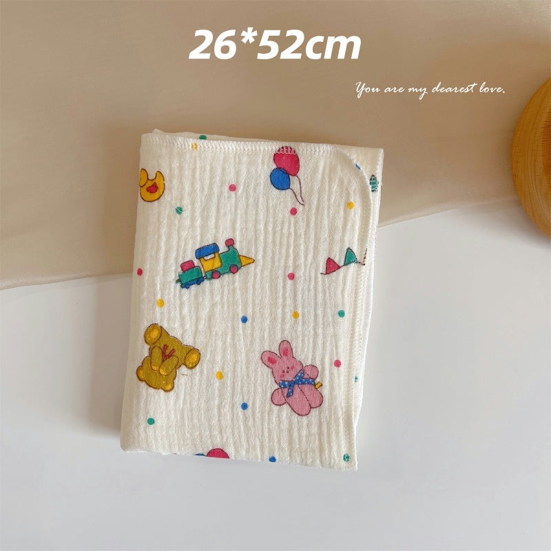 READY STOCK! Baby Muslin Cotton Washcloths | Soft Multi-Layer Face Towel | Baby Feeding Bibs | Multi-Style 婴儿棉纱洗脸巾 |