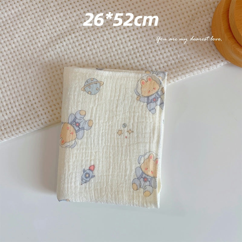 READY STOCK! Baby Muslin Cotton Washcloths | Soft Multi-Layer Face Towel | Baby Feeding Bibs | Multi-Style 婴儿棉纱洗脸巾 |