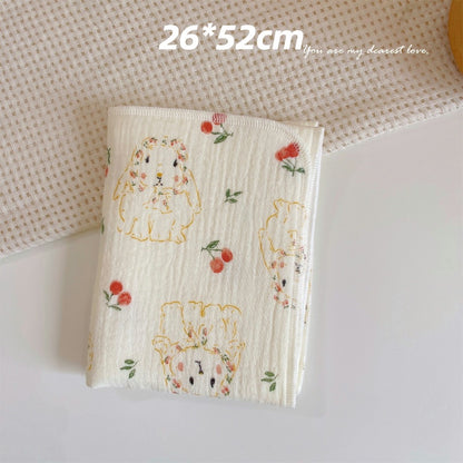 READY STOCK! Baby Muslin Cotton Washcloths | Soft Multi-Layer Face Towel | Baby Feeding Bibs | Multi-Style 婴儿棉纱洗脸巾 |