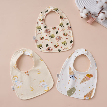 READY STOCK!!! 100% Cotton U-Shaped Baby Bib | Soft Newborn Burp Cloth | Feeding Bibs WW0849 U型100%纯棉婴儿围兜 | 新生儿柔软口水巾
