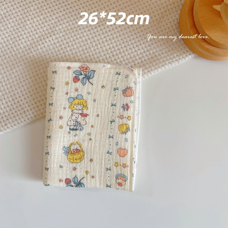 READY STOCK! Baby Muslin Cotton Washcloths | Soft Multi-Layer Face Towel | Baby Feeding Bibs | Multi-Style 婴儿棉纱洗脸巾 |