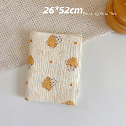READY STOCK! Baby Muslin Cotton Washcloths | Soft Multi-Layer Face Towel | Baby Feeding Bibs | Multi-Style 婴儿棉纱洗脸巾 |