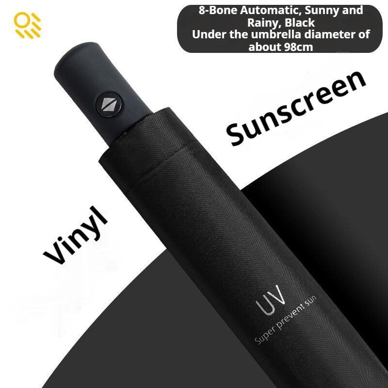 READY STOCK‼️ Foldable UV Protection Umbrella Silver Coating Anti-Rain Sun Kalis Hujan Matahari #3001 自动雨伞