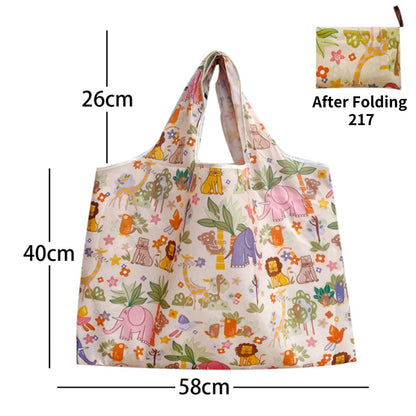 (READYSTOCK) Foldable Shopping Bag Folding Recycle Bag Reusable Custom Waterproof Grocery Bag-N038/N039/N040 环保袋