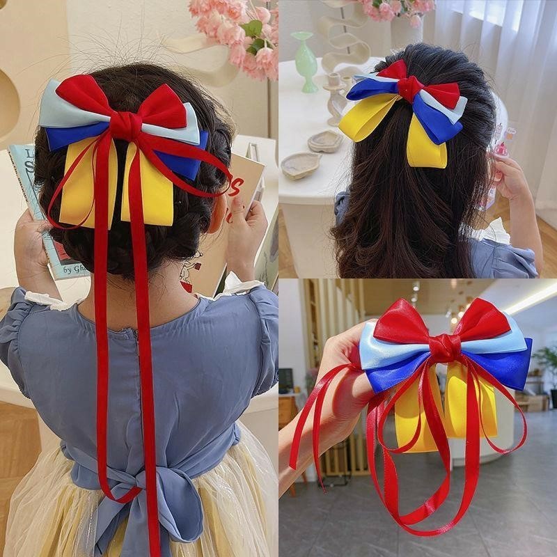 Snow White Bow Hairpin for Children Baby Princess Super Fairy Hair Accessories-CSW1019