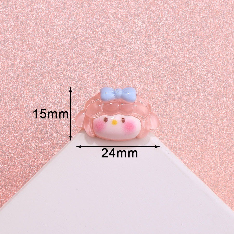 READY STOCK!!!Hole shoes decorative buckle accessories shoes flower buckle cute cartoon pattern garden shoe accessories