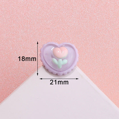 READY STOCK!!!Hole shoes decorative buckle accessories shoes flower buckle cute cartoon pattern garden shoe accessories