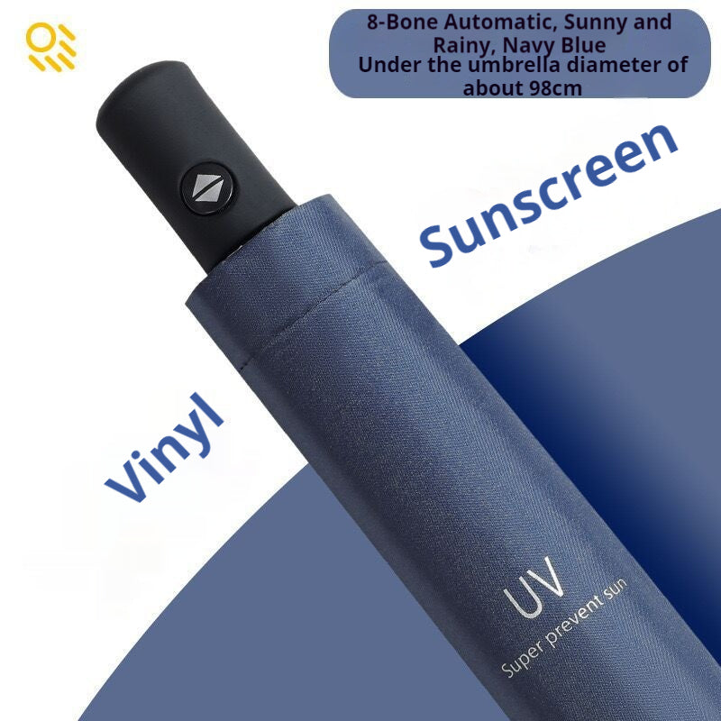 READY STOCK‼️ Foldable UV Protection Umbrella Silver Coating Anti-Rain Sun Kalis Hujan Matahari #3001 自动雨伞