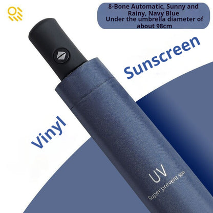 READY STOCK‼️ Foldable UV Protection Umbrella Silver Coating Anti-Rain Sun Kalis Hujan Matahari #3001 自动雨伞