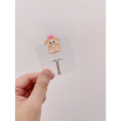READY STOCK!!!Penyangkut Pakaian Lutsinar Gantung Dinding - Wall Hooks Cutie Kitty/Doraemon Kitchen Bathroom