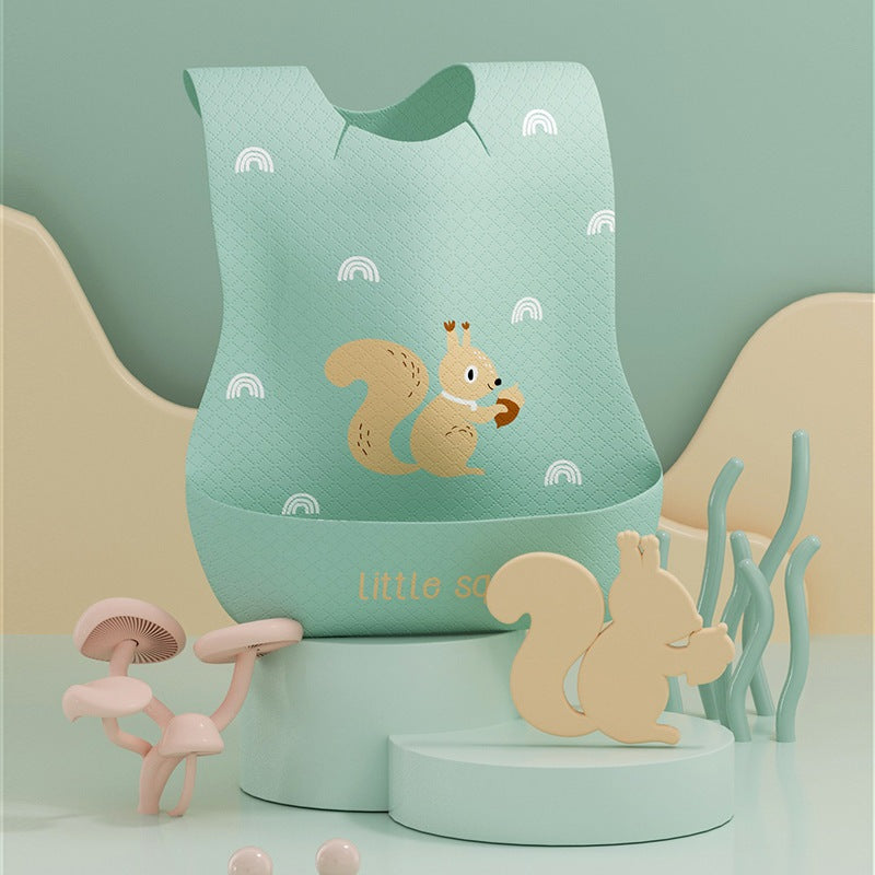 (READYSTOCK) 10PCS/50PCS Individual Packing Disposable Baby Bib Travel Waterproof Bib 一次性婴儿围兜