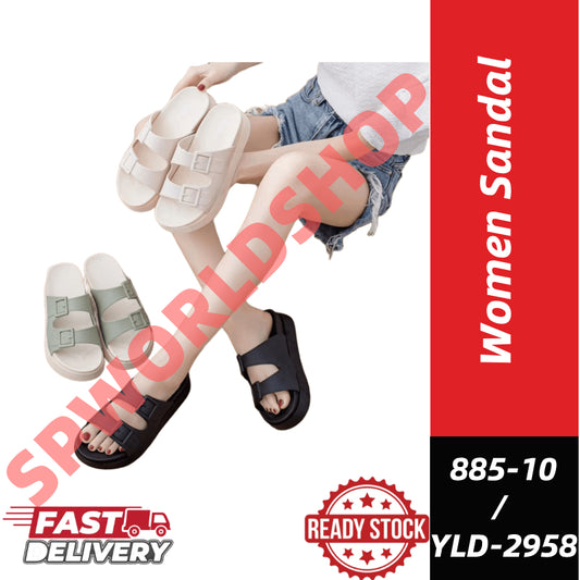 READY STOCK!!!Lady Comfort Fashion Sandal | Sandal Perempuan Tapak Lembut 885-10/YLD-2958