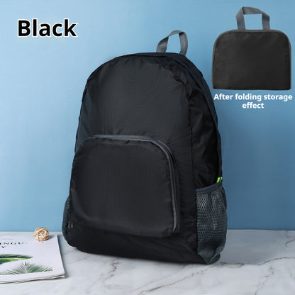 (READYSTOCK) Lightweight Foldable Waterproof Backpack Nylon Sport Travel Bag 轻便折叠防水双肩包