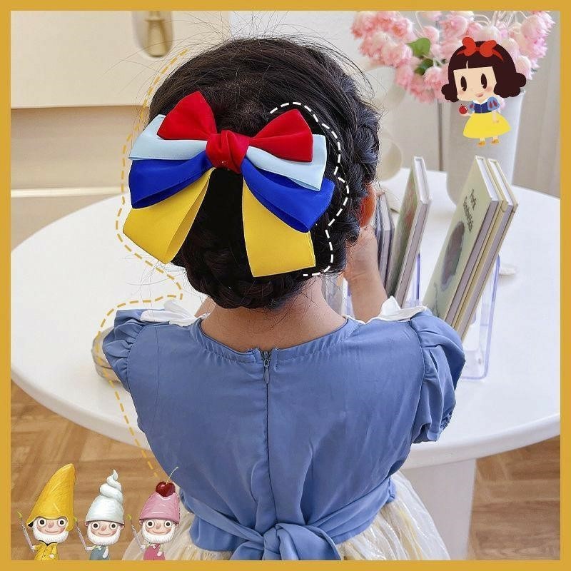 Snow White Bow Hairpin for Children Baby Princess Super Fairy Hair Accessories-CSW1019
