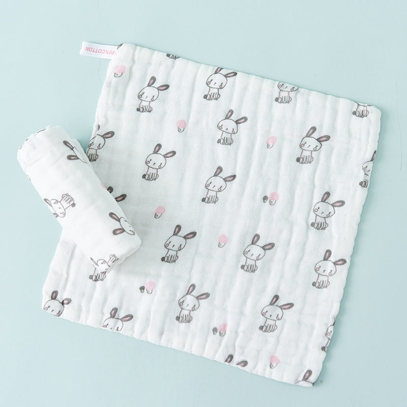 READY STOCK!!!! 6 Layers Baby Handkerchief Infant Towel Newborn Face Bath Towel Cotton Bib Bayi Sapu tangan