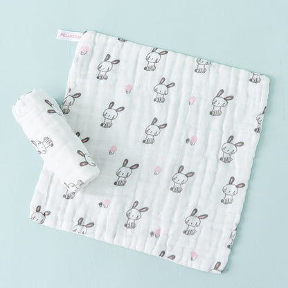READY STOCK!!!! 6 Layers Baby Handkerchief Infant Towel Newborn Face Bath Towel Cotton Bib Bayi Sapu tangan