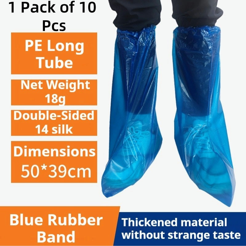 READY STOCK!! Disposable Rain Shoe Cover Waterproof Non Slip Transparent Plastic Rain-Proof Foot Cover 鞋套