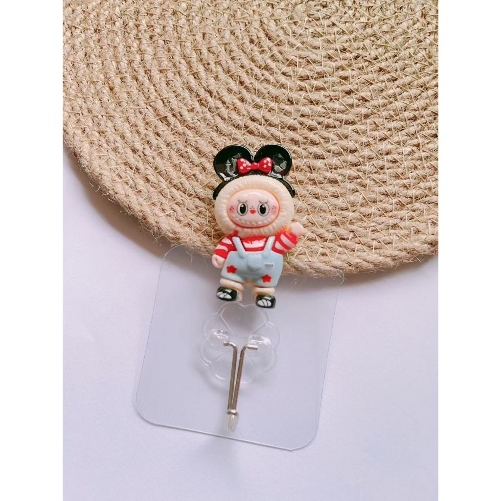 READY STOCK!!!Penyangkut Pakaian Lutsinar Gantung Dinding - Wall Hooks Cutie Kitty/Doraemon Kitchen Bathroom