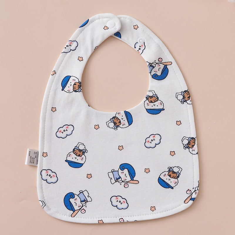 READY STOCK!!! 100% Cotton U-Shaped Baby Bib | Soft Newborn Burp Cloth | Feeding Bibs WW0849 U型100%纯棉婴儿围兜 | 新生儿柔软口水巾
