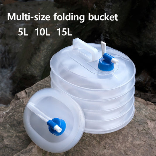 READY STOCK!!! 5L/10L/15L Collapsible Foldable Outdoor Water Container | Portable Water Storage Bag - RB18 可折叠户外便携式储水袋