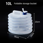 READY STOCK!!! 5L/10L/15L Collapsible Foldable Outdoor Water Container | Portable Water Storage Bag - RB18 可折叠户外便携式储水袋
