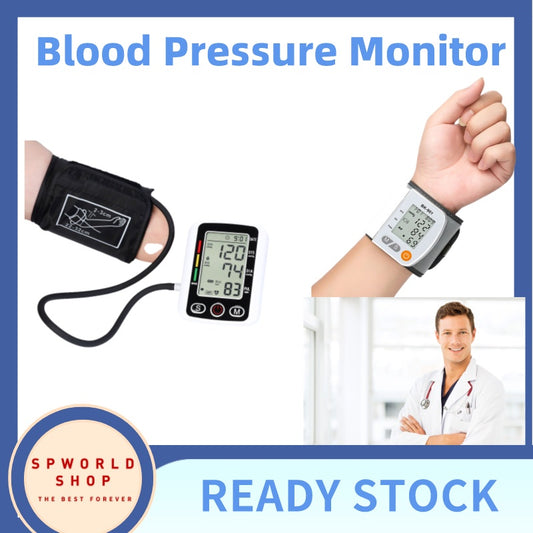 Blood Pressure Monitor Automatic Voice Function Digital LCD Arm BP Cuff Measuring Tekanan Darah Sphygmomanometer