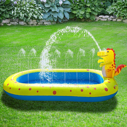 Children'S Swimming Pool Inflatable Spray Pool Foldable Baby Bathtub Outdoor Dinosaur Shark Sprinkler Game Pad Kids