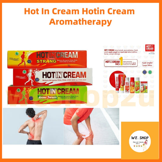 Hot In Cream Hotin Cream Aromatherapy Original Strong Aromaterapi Massage oil Krim Urut Massage Cream 100g