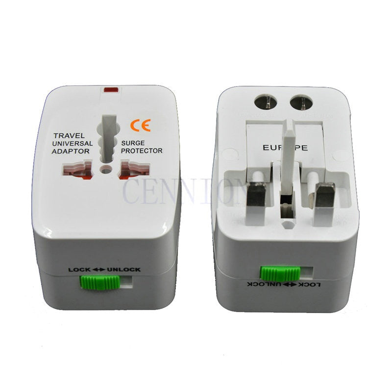 READY STOCK‼️ Universal Travel Adapter Plug All-in-One Worldwide Adaptor Soket CN/EU/UK Converter 万能旅行转换插头