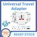 READY STOCK‼️ Universal Travel Adapter Plug All-in-One Worldwide Adaptor Soket CN/EU/UK Converter 万能旅行转换插头